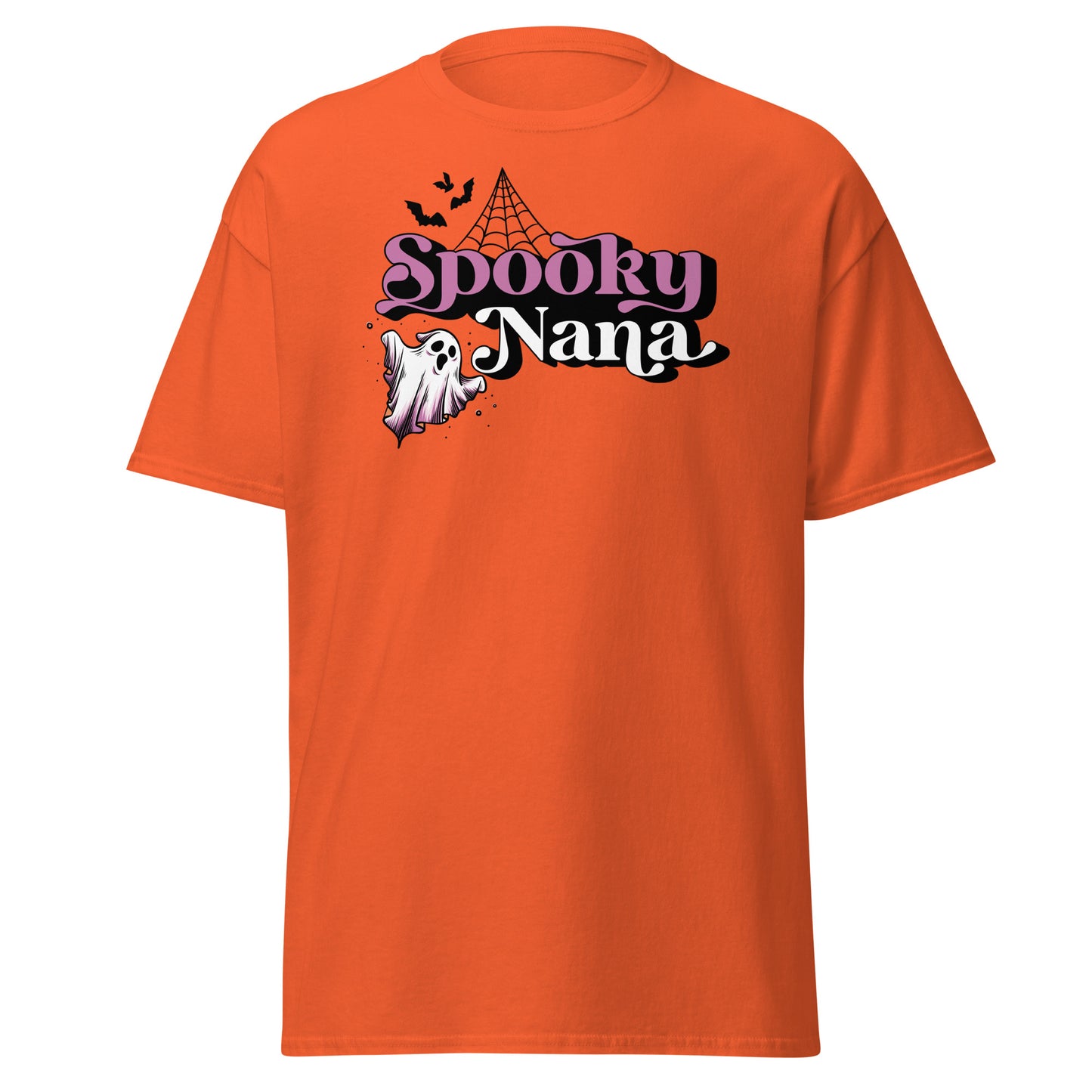 SPOOKY Nana, camiseta de algodón pesado de estilo suave con diseño de Halloween