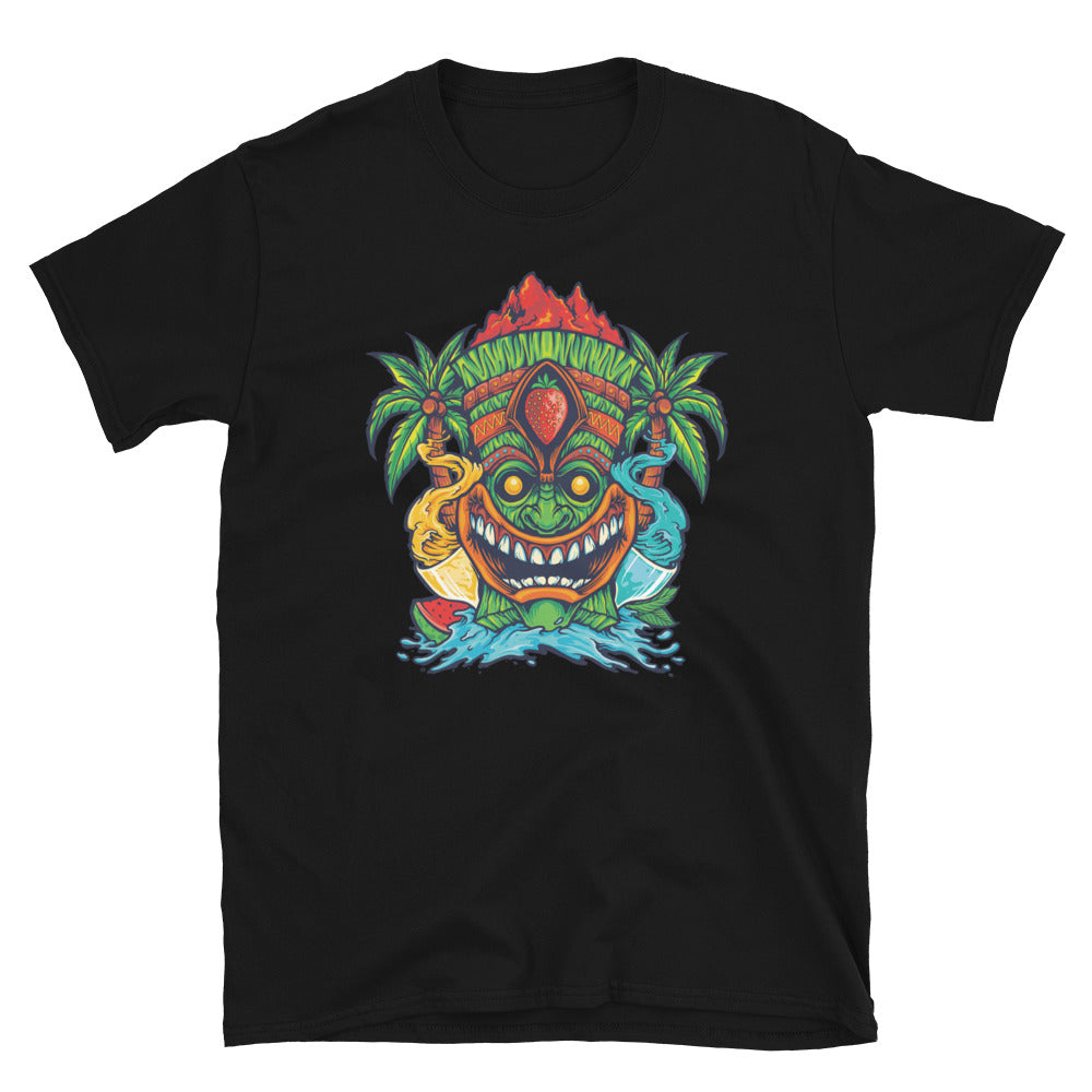 Tiki Tropical Cocktail Bebidas Classic Fit Unisex Softstyle Camiseta