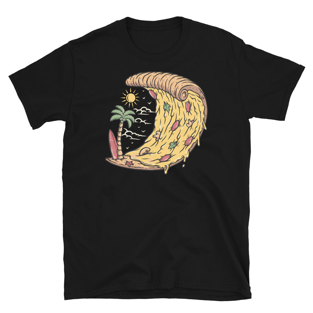 ondas de pizza Fit Camiseta unisex Softstyle