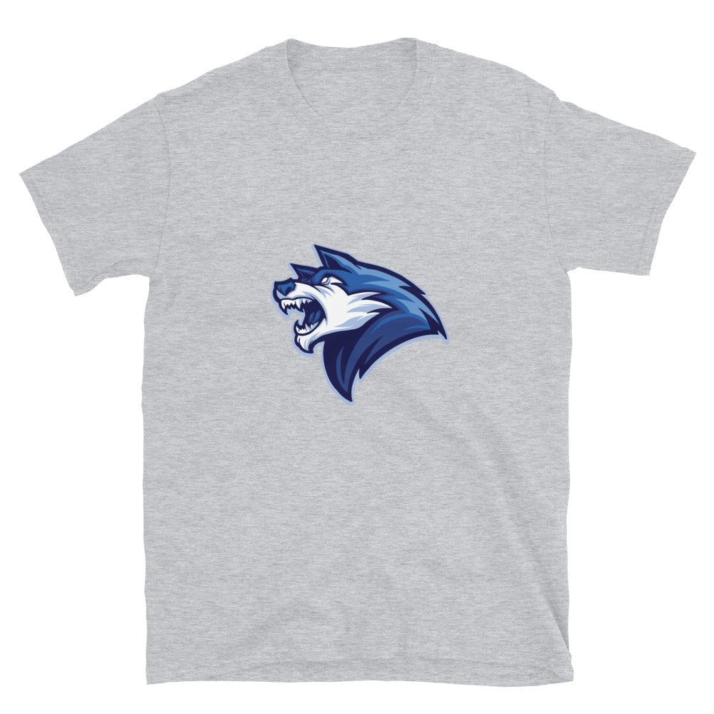 Camiseta unisex Softstyle con cabeza de lobo
