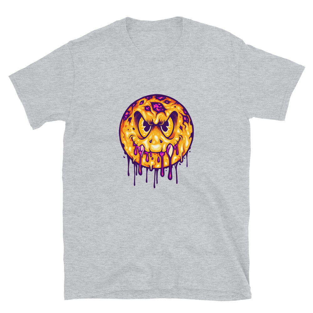 Emoticonos de monstruos sonrientes y aterradores Fit Camiseta unisex Softstyle