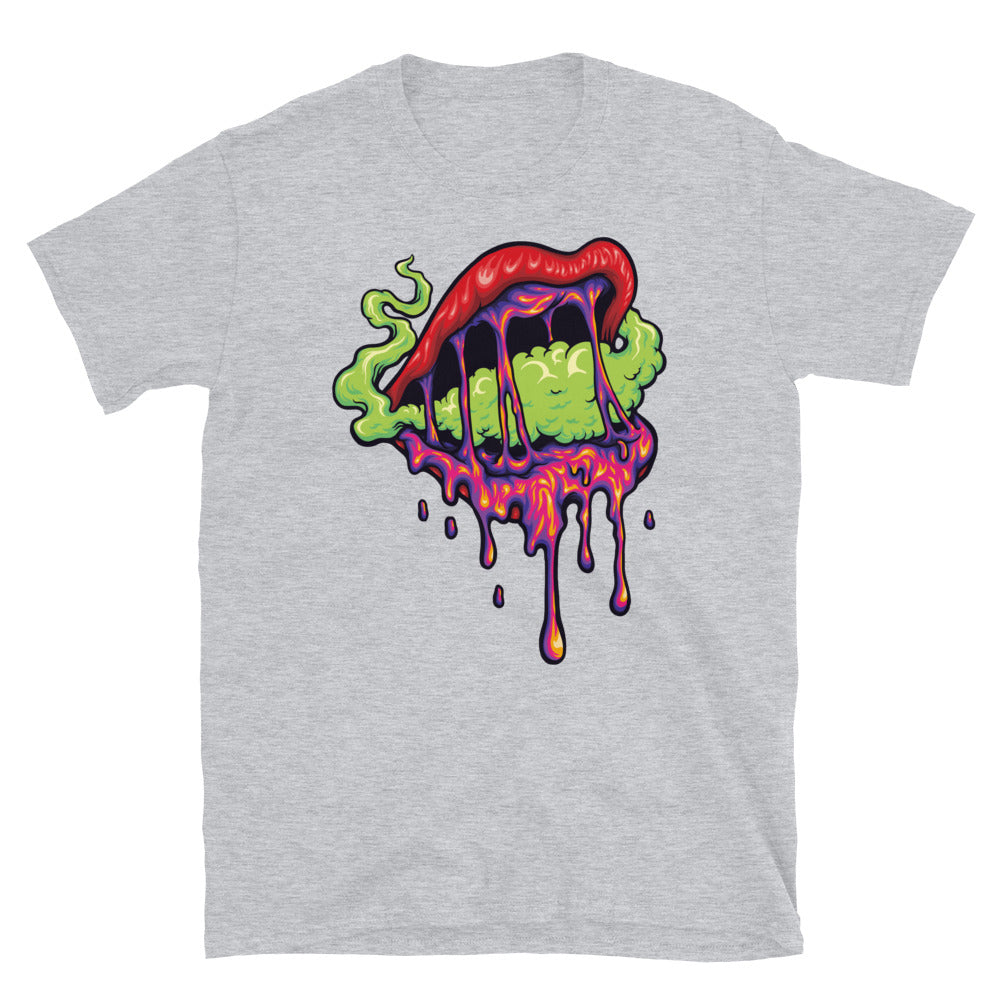 Mujer Sexy Labios Humo Psicodélico Ajuste Unisex Softstyle Camiseta