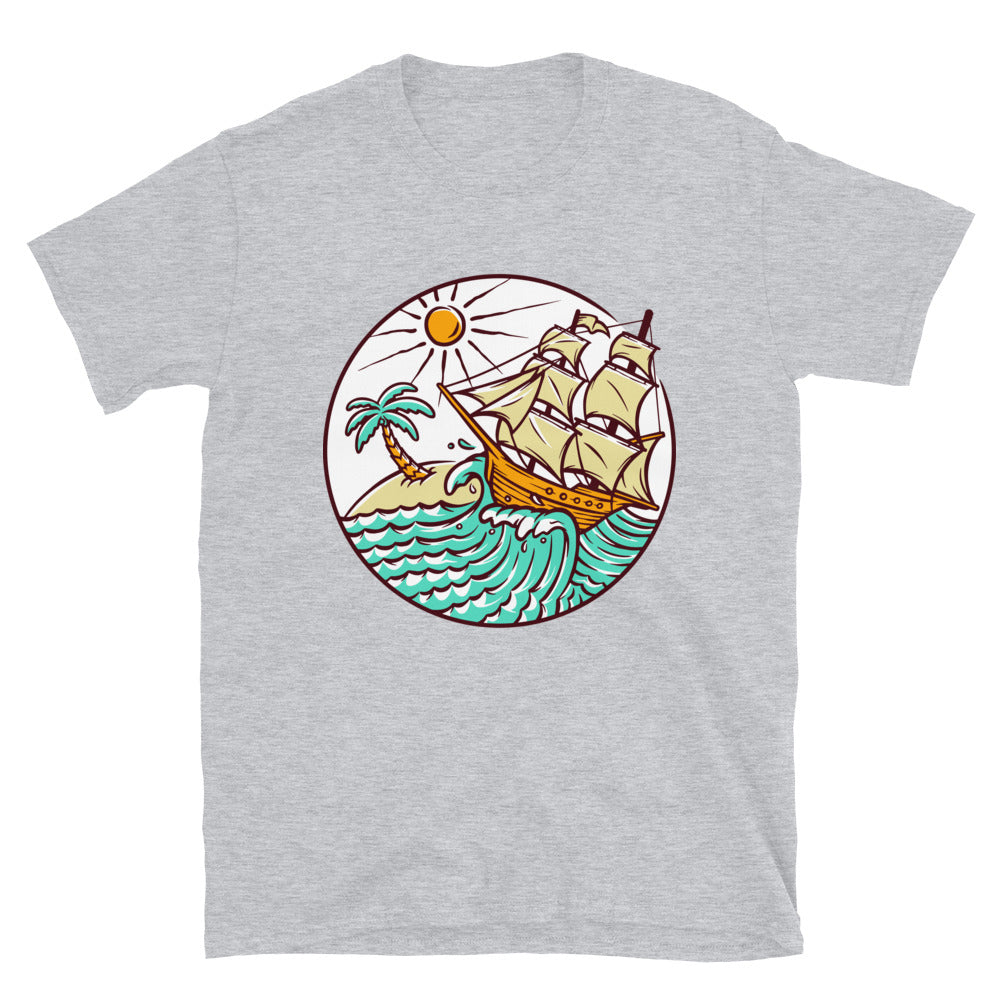 Vistas de veleros Fit Camiseta unisex Softstyle