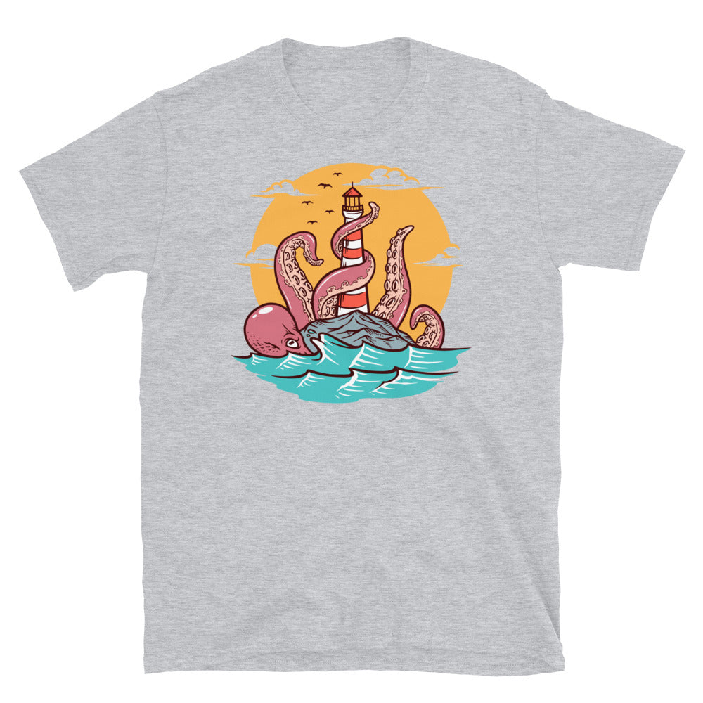 Pulpo y faro Fit Unisex Softstyle camiseta