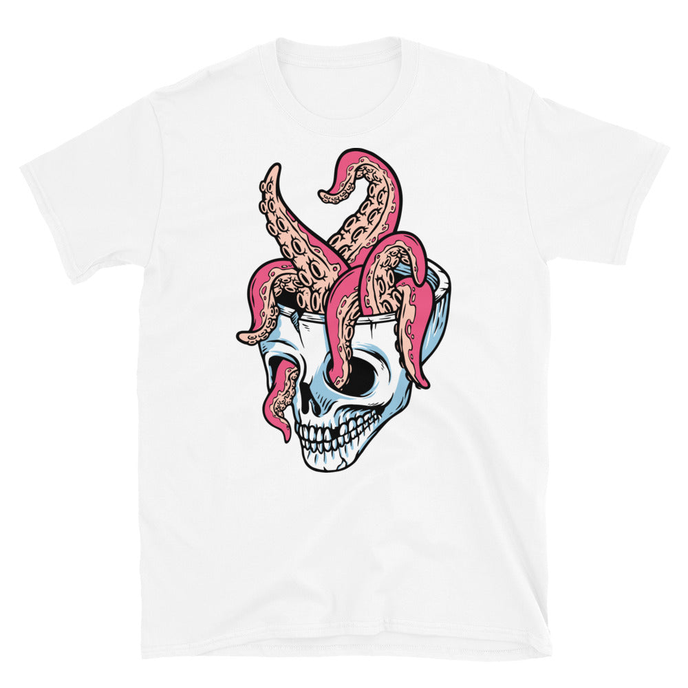 Calavera y tentáculos Fit Camiseta unisex Softstyle