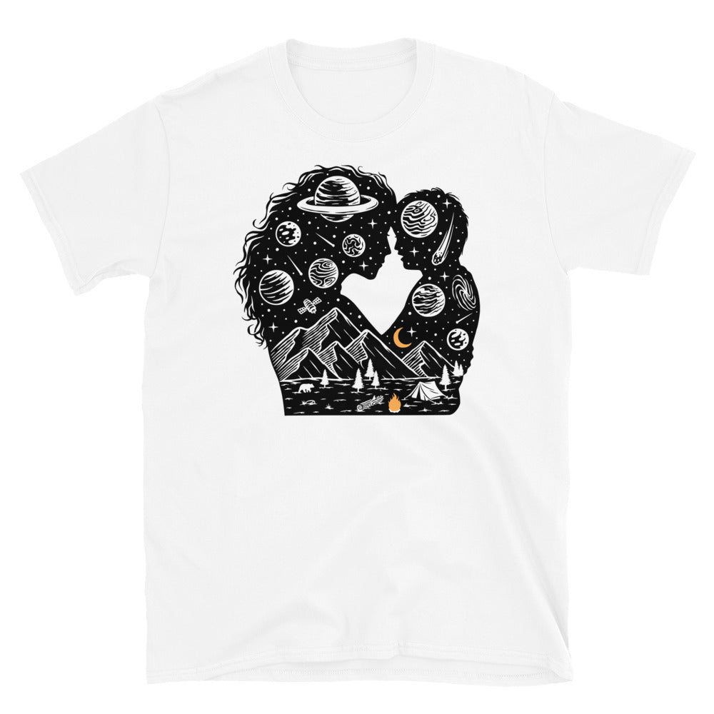 Madre e hijo en la naturaleza Fit Unisex Softstyle Camiseta