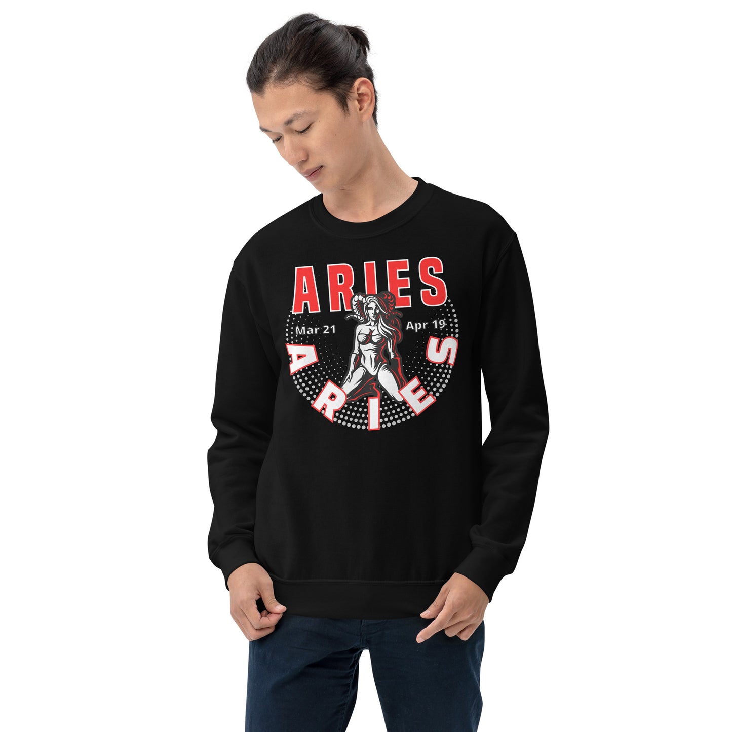 Sudadera unisex con signo del zodiaco Aries