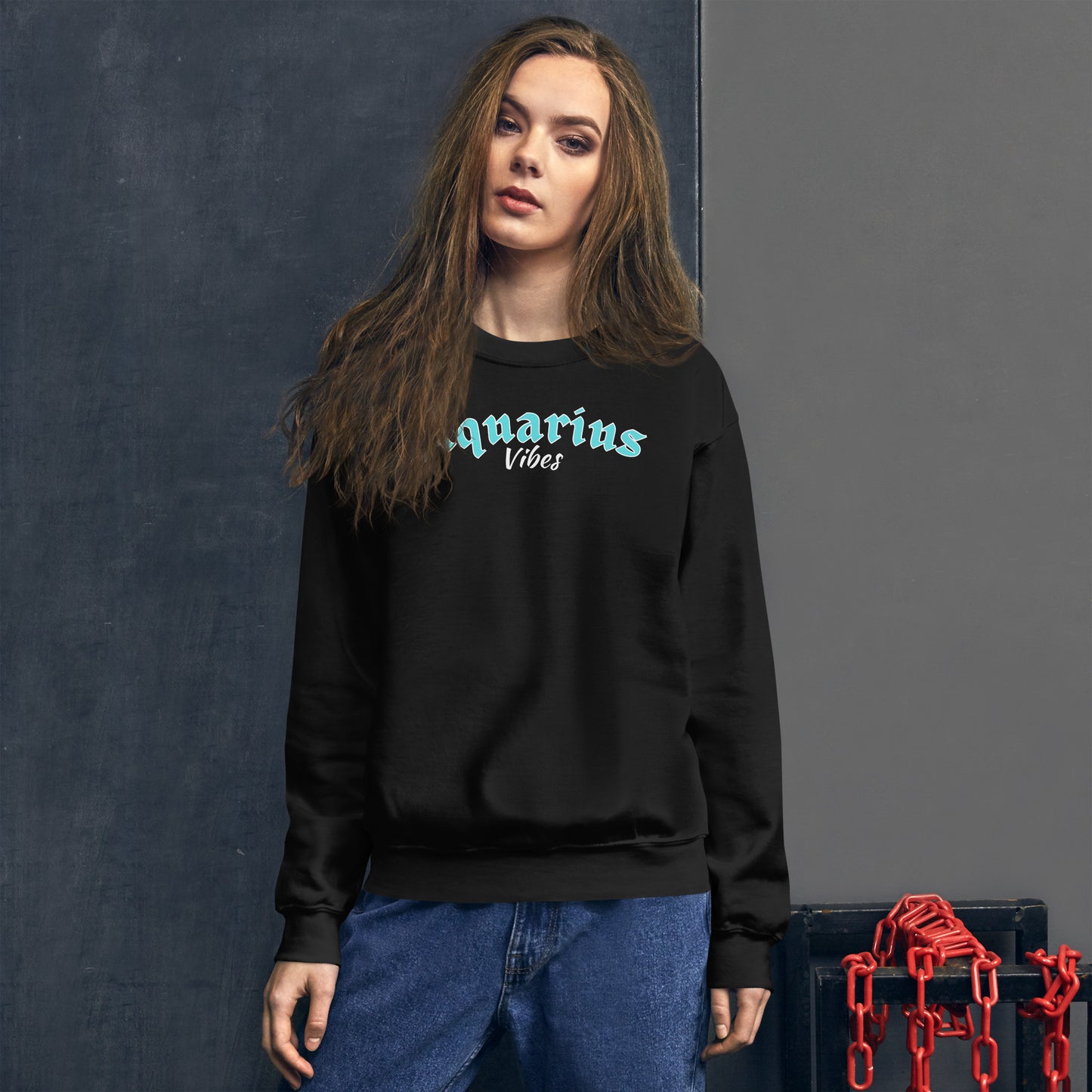 Sudadera unisex con signo del zodiaco Acuario