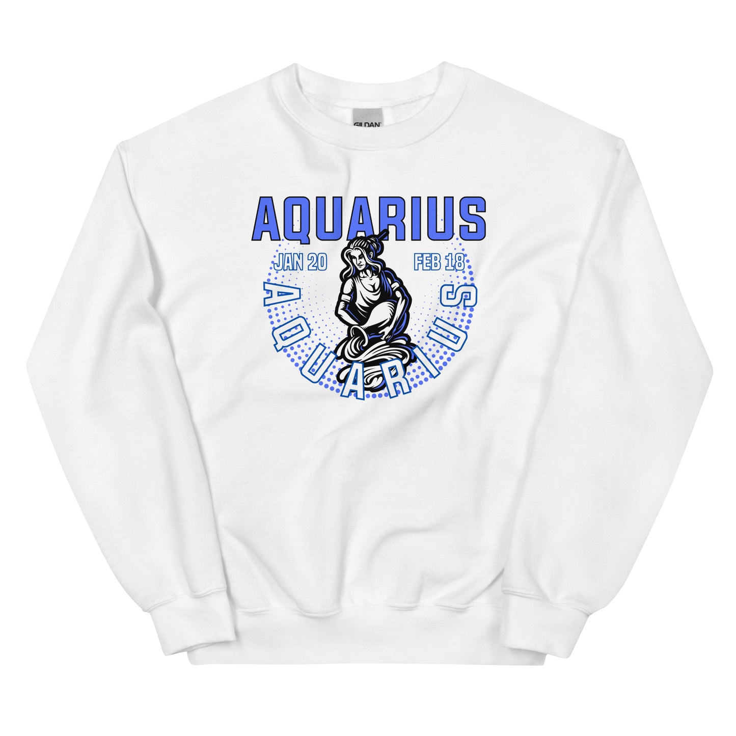 Sudadera unisex con signo del zodiaco Acuario