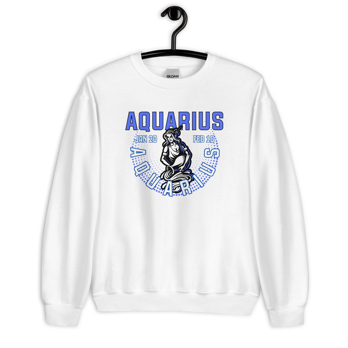 Sudadera unisex con signo del zodiaco Acuario