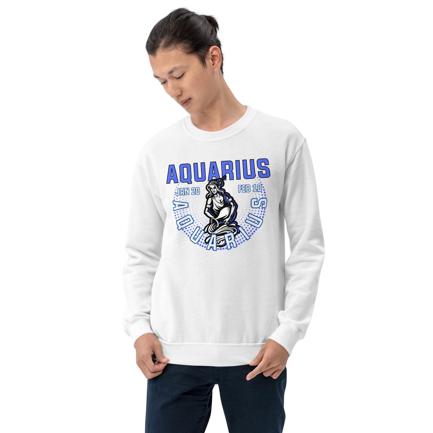 Sudadera unisex con signo del zodiaco Acuario