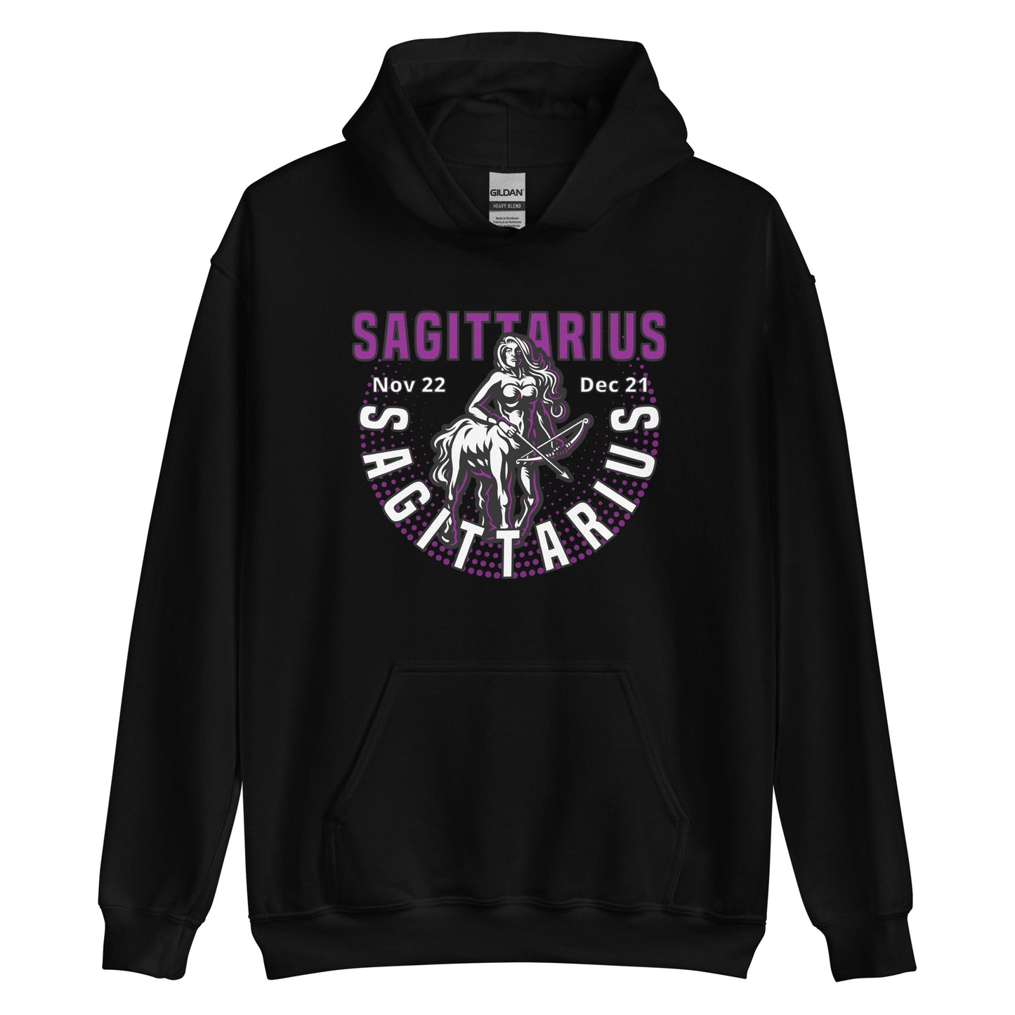 Sudadera con capucha unisex del signo del zodíaco de Sagitario