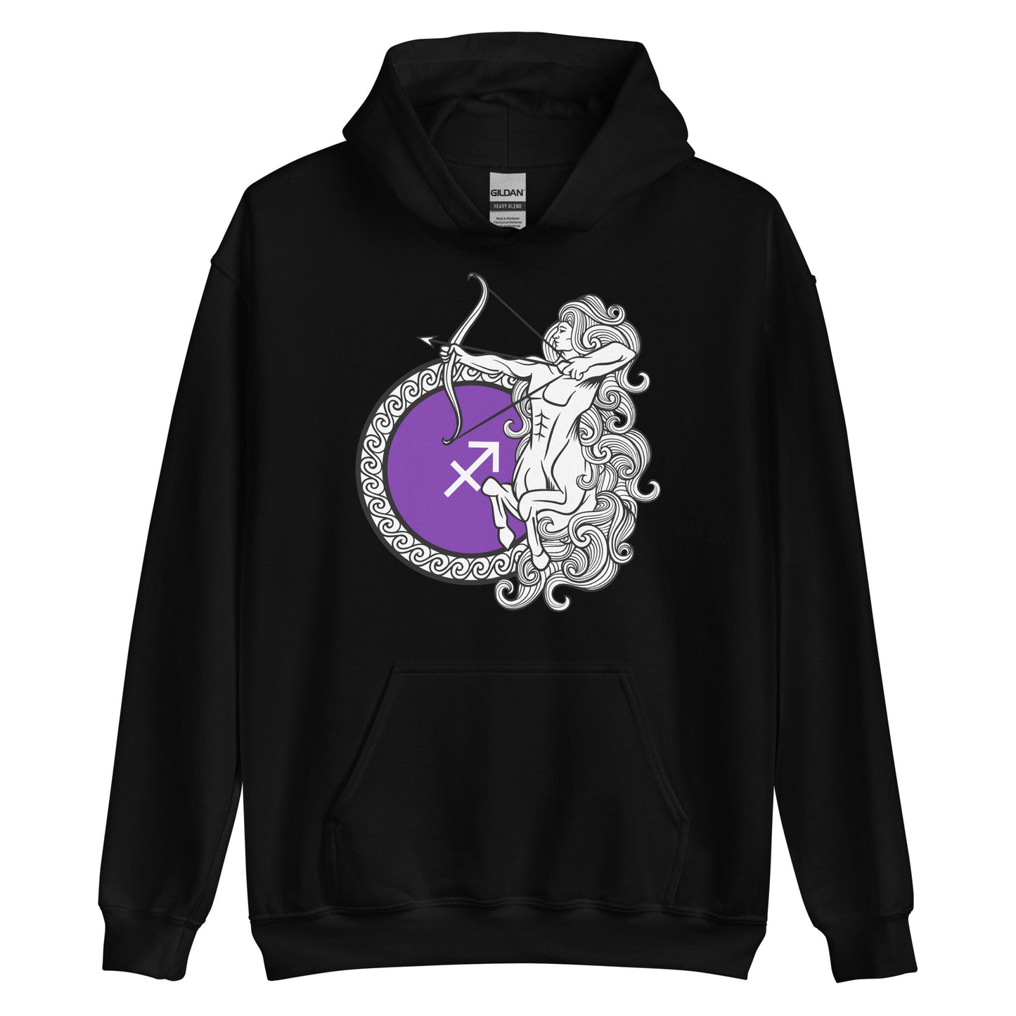 Sudadera con capucha unisex del signo del zodíaco de Sagitario