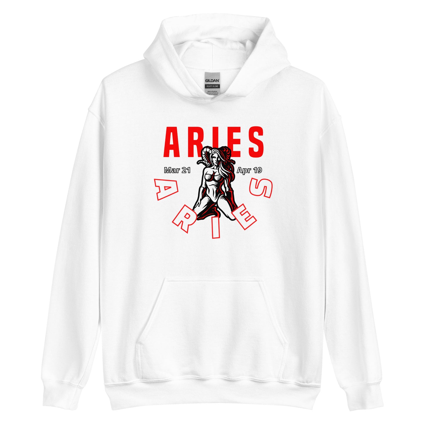 Sudadera con capucha unisex Signo del Zodíaco Aries