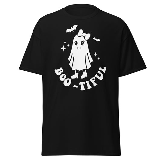 Charmingly Haunting Boo-Tiful T-Shirt | Halloween Softness