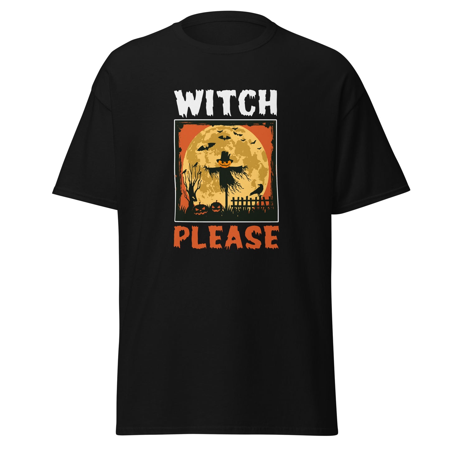 Witch Please, camiseta de algodón pesado de estilo suave con diseño de Halloween