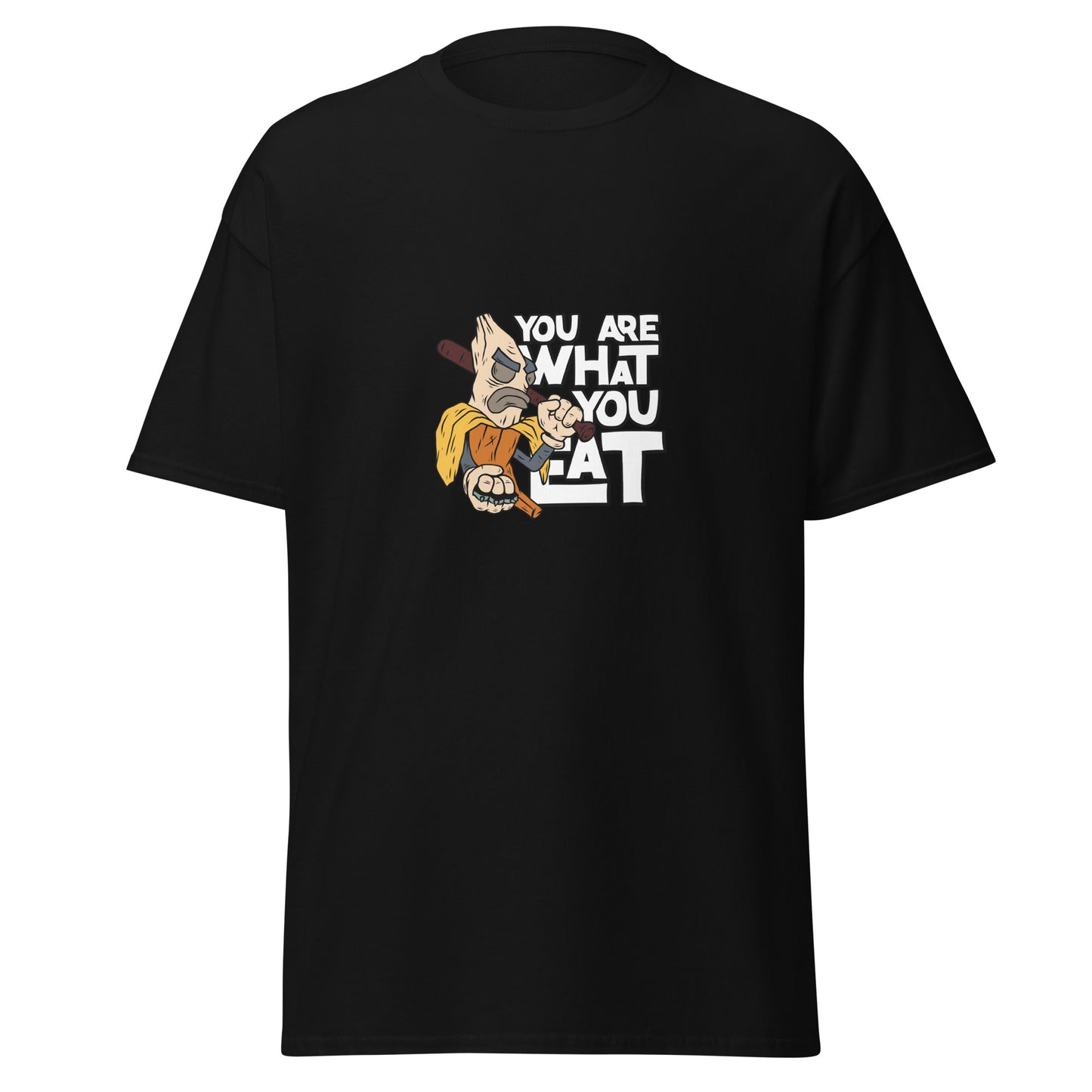 Eres lo que comes, camiseta de algodón pesado de estilo suave con diseño de Halloween