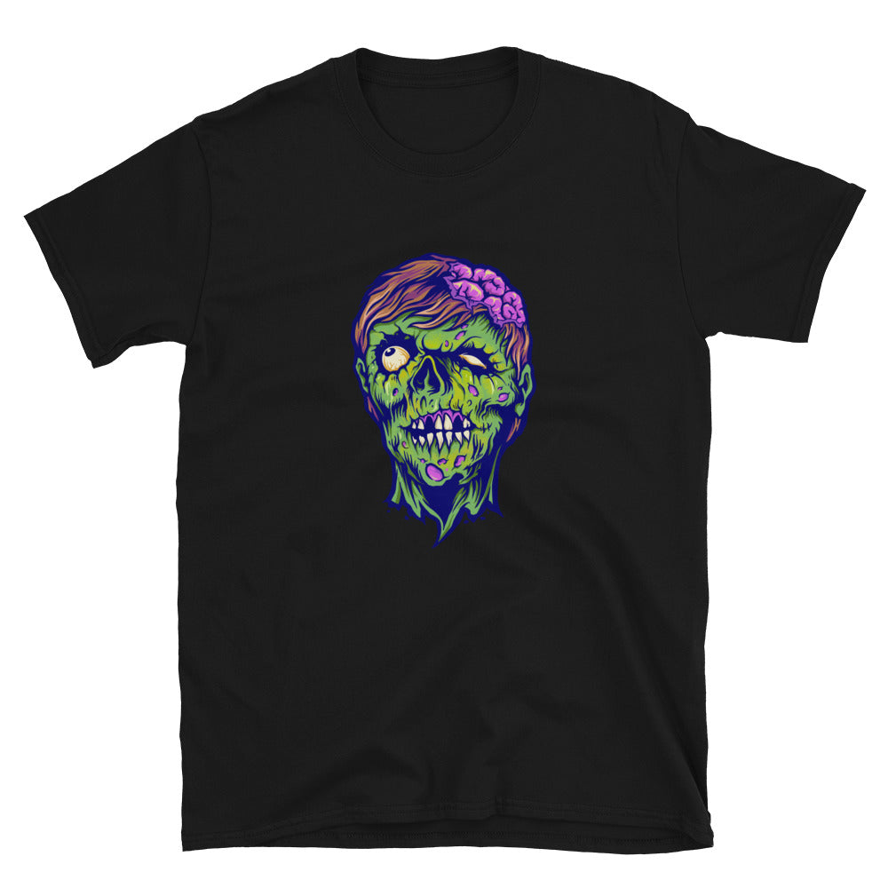 Vintage Zombie Horror Fit Unisex Softstyle camiseta