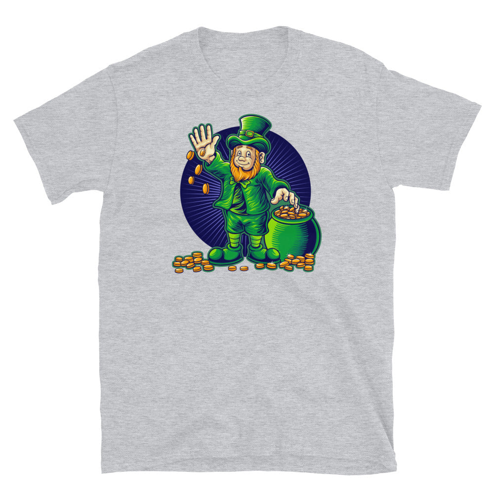 Happy St Patricks Day with Money the Pot