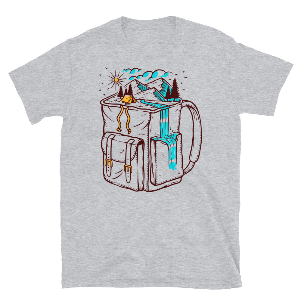 Berg und Tasche, Backpacker Fit Unisex Softstyle T-Shirt
