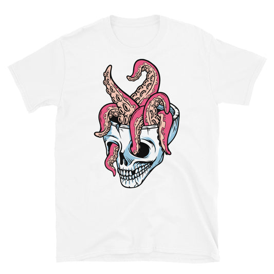 Calavera y tentáculos Fit Camiseta unisex Softstyle