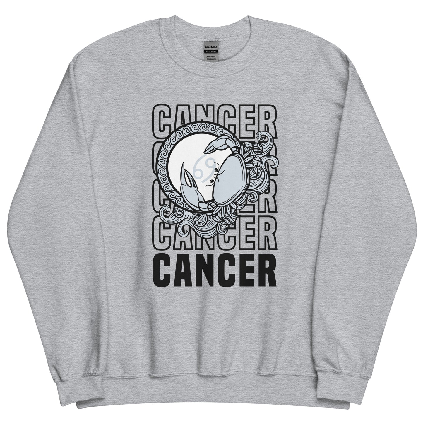 Sudadera unisex con signo del zodíaco del cáncer